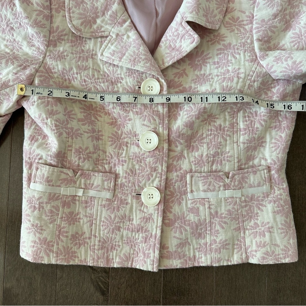 Vintage Dalia Y2K Tapestry Floral Blazer Girly Romantic Jacquard Cottagecore 10 - Picture 4 of 9